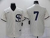 White Sox 7 Tim Anderson Cream Nike 2021 Field Of Dreams Cool Base Jersey,baseball caps,new era cap wholesale,wholesale hats